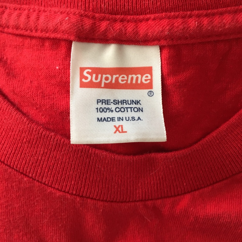 Supreme Red Nefertiti Graphic Tee SS14 - Picture 4 of 6